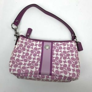 Coach 1941 Small Women's Handbag Purple/White